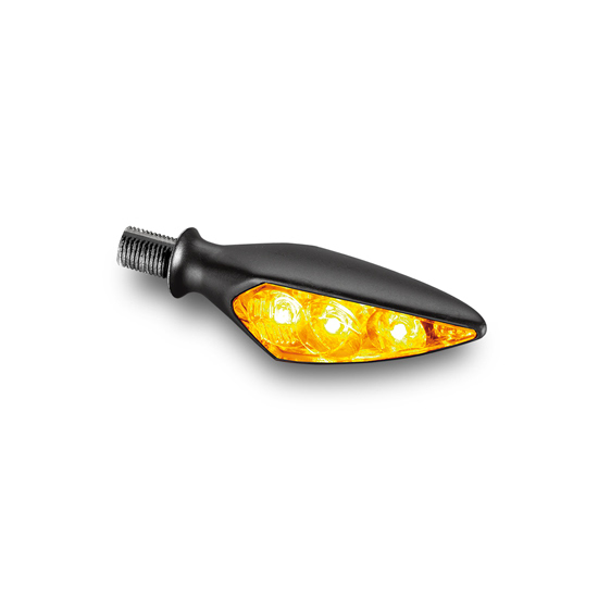 Clignotant moto LED avant gauche / arrière droit – Kellermann Rhombus S Noir – homologué ECE – KE167200
