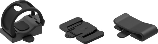 Kit fixation intercom +Mesh – Sena – Clip ceinture, support plat, caoutchouc