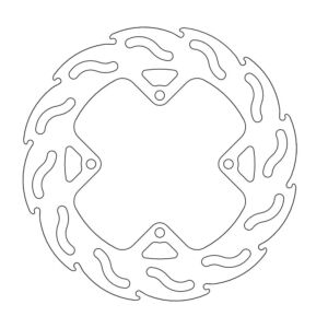 Disque arrière Flame Fixe Honda CR80/85, CRF150 - Moto Master