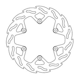 Disque arrière Flame Fixe Yamaha WR, WRF, YZ/YZF - Moto Master