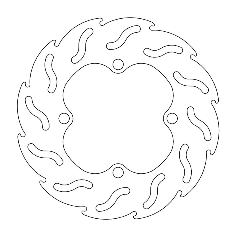 Disque avant Flame Fixe disc Kawasaki KX65 - Moto Master