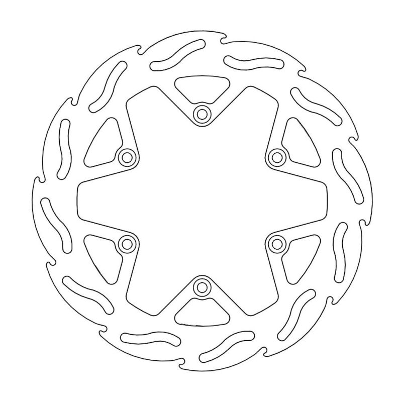 Disque avant Flame Fixe Kawasaki KX80/100 - Moto Master