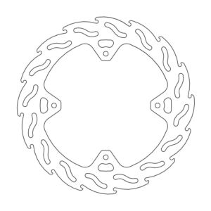 Disque arrière Flame Fixe Honda Factory 4.4mm - Moto Master