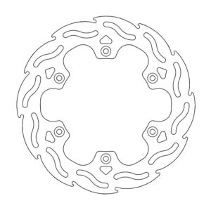 Disque arrière Flame Fixe Yamaha TDR, WR, YZ - Moto Master
