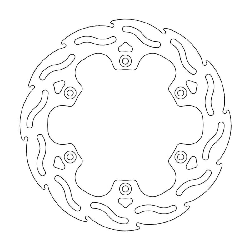 Disque arrière Flame Fixe Yamaha TDR, WR, YZ - Moto Master