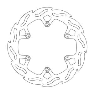 Disque arrière Flame Fixe Zabel (220 x 4.4) - Moto Master