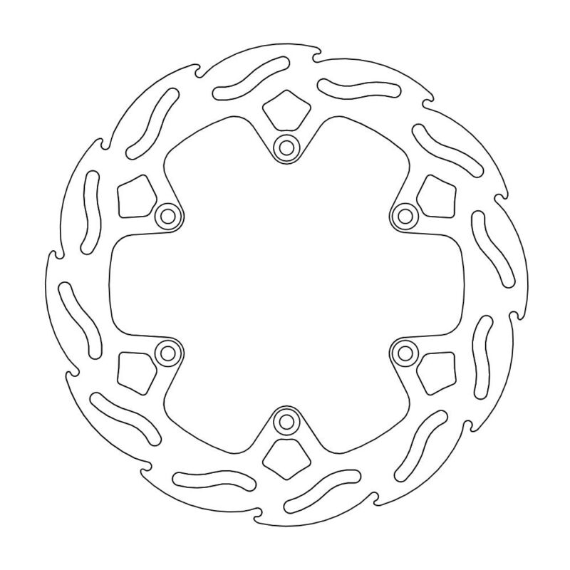 Disque arrière Flame Fixe Zabel (220 x 4.4) - Moto Master