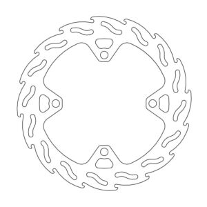 Disque arrière Flame Fixe Kawasaki Factory 4.4mm - Moto Master