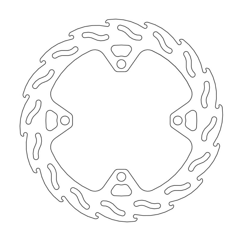 Disque arrière Flame Fixe Kawasaki Factory 4.4mm - Moto Master