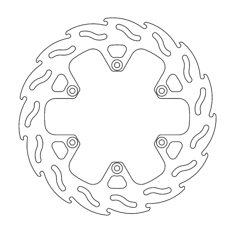 Disque arrière Flame Fixe KTM Dakar 4.4mm - Moto Master