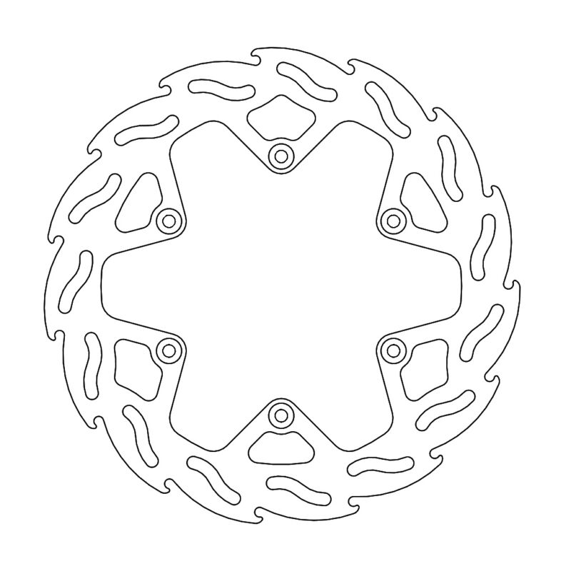 Disque arrière Flame Fixe Yamaha YZF450 2018-> - Moto Master