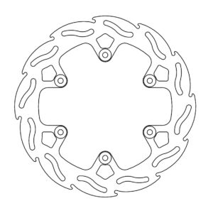 Disque arrière Flame Fixe GasGas Factory 4.4mm - Moto Master