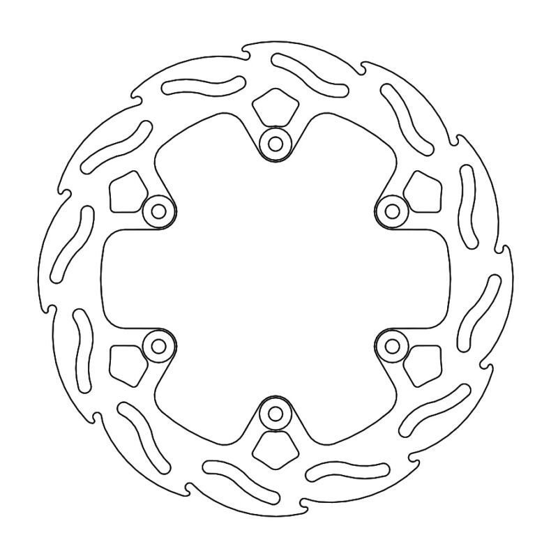 Disque arrière Flame Fixe GasGas Factory 4.4mm - Moto Master