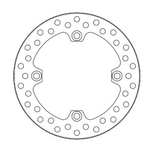 Disque arrière Offroad Vintage Honda CR125 (1989-1987), C - Moto Master