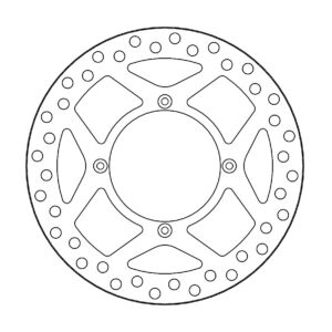 Disque avant Offroad Vintage  Kawasaki KX125/250 (89/02), - Moto Master