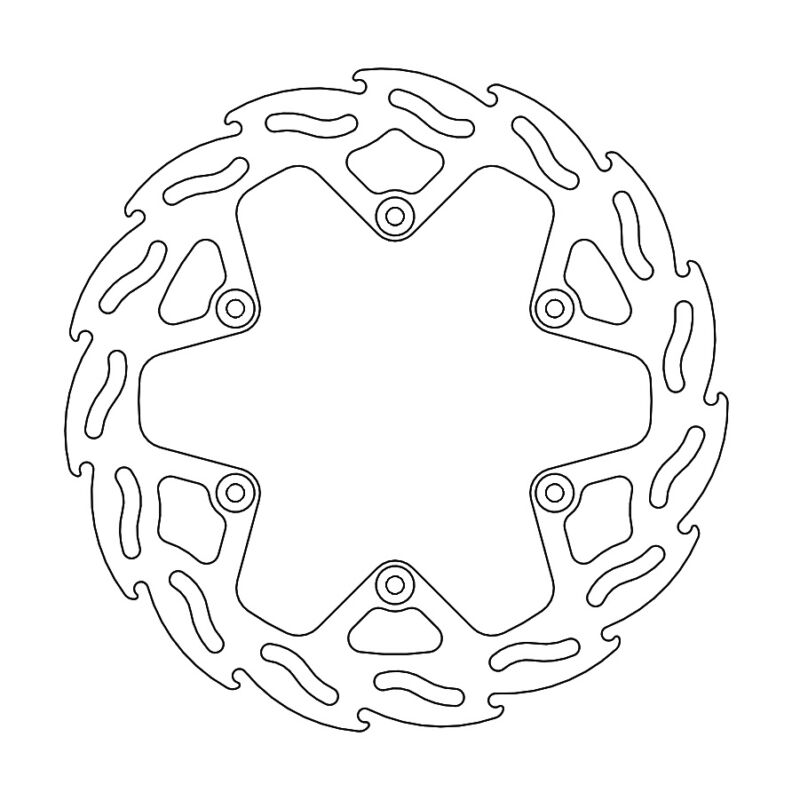 Disque arrière Flame Fixe Yamaha YZ450F 2020- - Moto Master