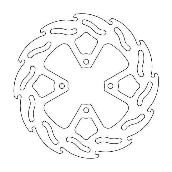 Disque arrière Flame Fixe KTM 65SX 2023-> - Moto Master