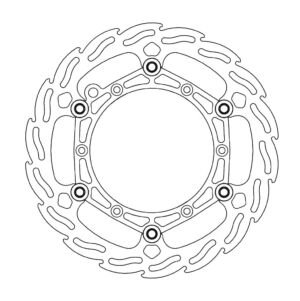 Disque avant Offroad Diam.260 Flame KTM, Husaberg, HVA, B - Moto Master