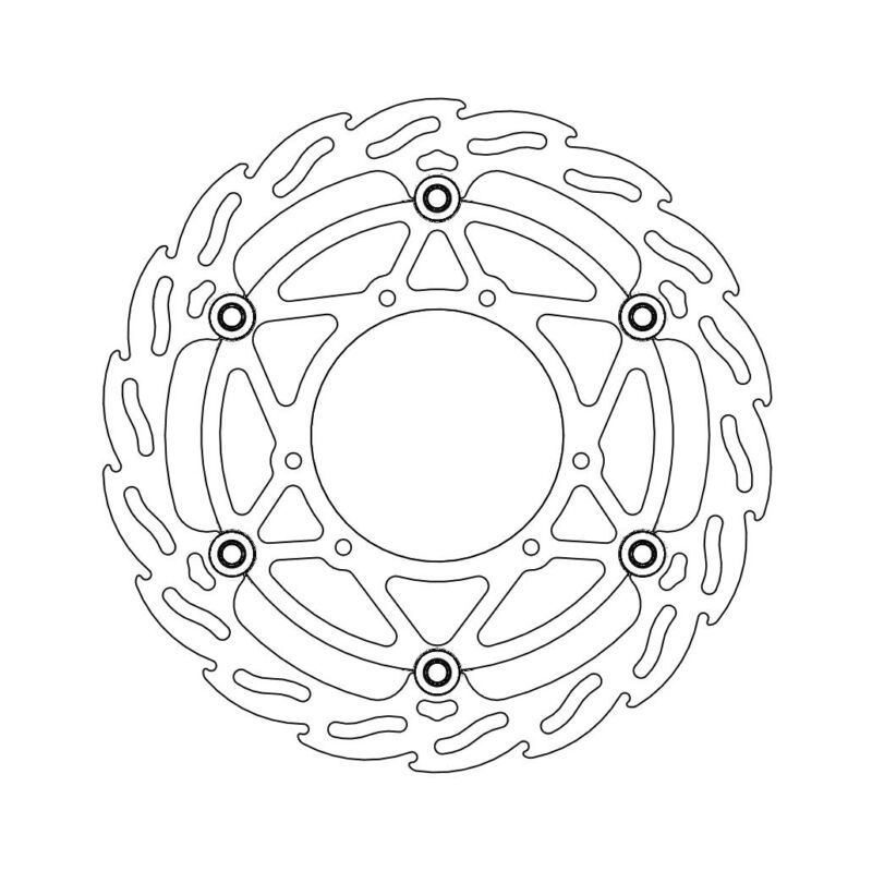 Disque avant Offroad Diam.270 Flame Honda CR125/250/500, - Moto Master