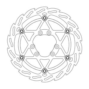 Disque avant Offroad MM  Diam.270 Flame TM - Moto Master