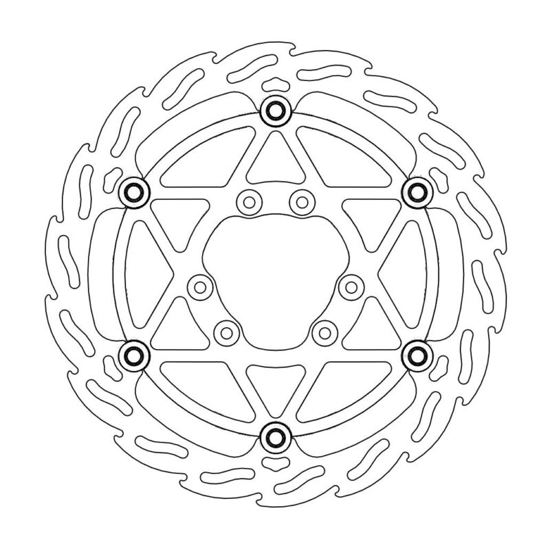 Disque avant Offroad MM  Diam.270 Flame TM - Moto Master
