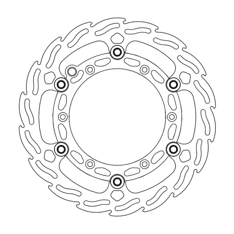 Disque avant Offroad Diam.260 Alu Flame KTM, HVA - Moto Master