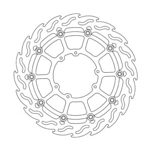 Disque avant Flame Supermoto Racing  Honda CR125/250/500, CR - Moto Master