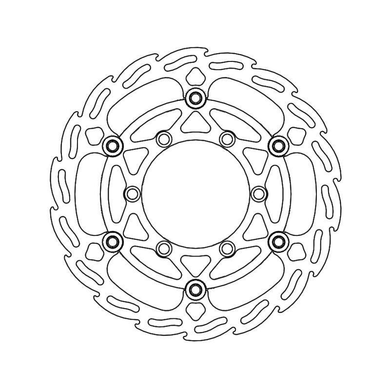Disque avant Offroad Diam.260 Flame  Kawasaki KX85 - Moto Master