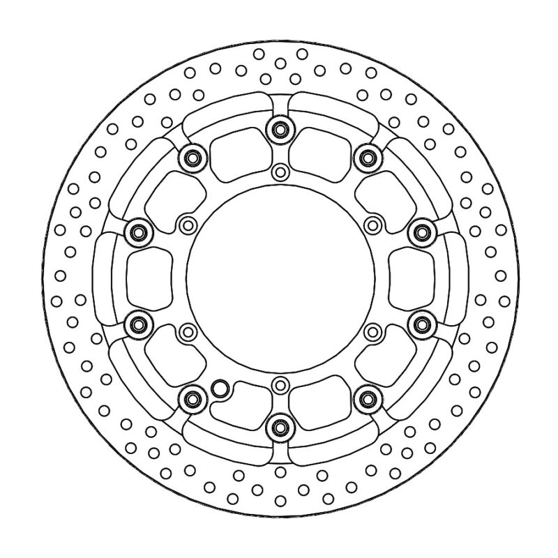 Kit Supermoto Racing KTM/HVA Diam.320mm Halo T-Floater disc - Moto Master