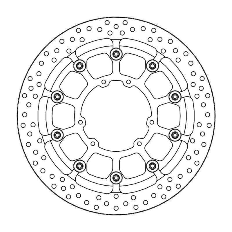 Kit Supermoto Racing Honda CR,CRF Diam.320mm Halo T-Floater - Moto Master