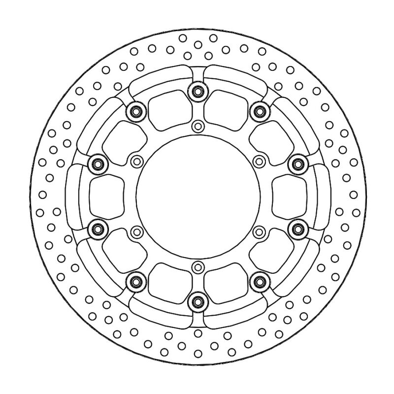 Kit Supermoto Racing Yamaha Diam.320mm Halo T-Floater disc ( - Moto Master