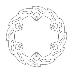 Disque arrière Flame Fixe Yamaha YZ450F Factory 220x4,4mm - Moto Master