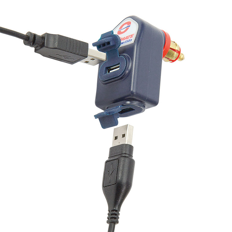 Chargeur USB moto double sortie BMW Triumph – Optimate T105 TECMATE 3300mA O-105