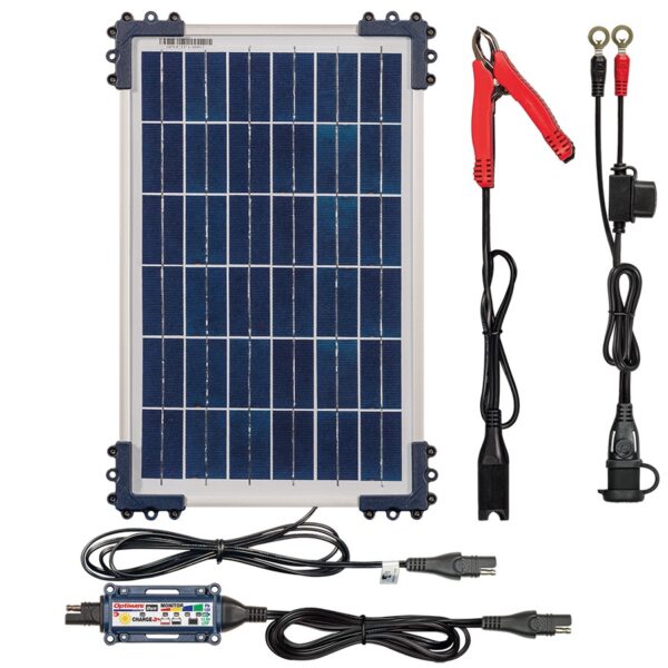 Chargeur solaire batterie moto & scooter 12V | Optimate Solar Duo 10W | AGM LFP STD Gel
