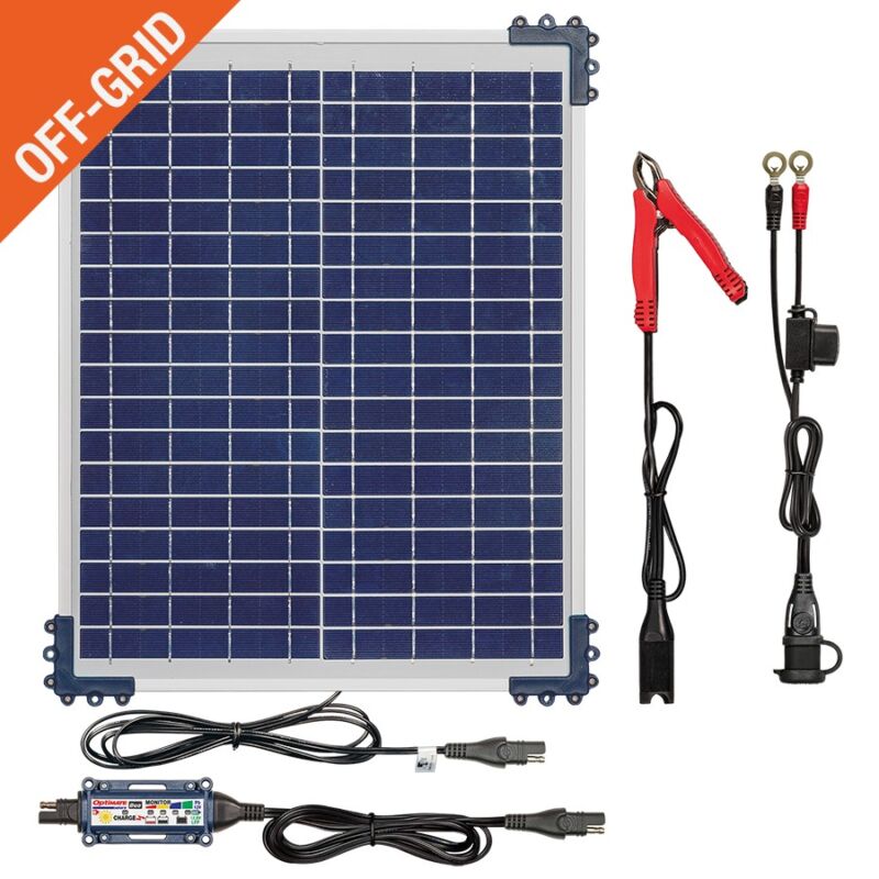 Chargeur batterie moto scooter 12V Optimate Solar DUO 20W – entretien autonome solaire – Ref OPTIMATE