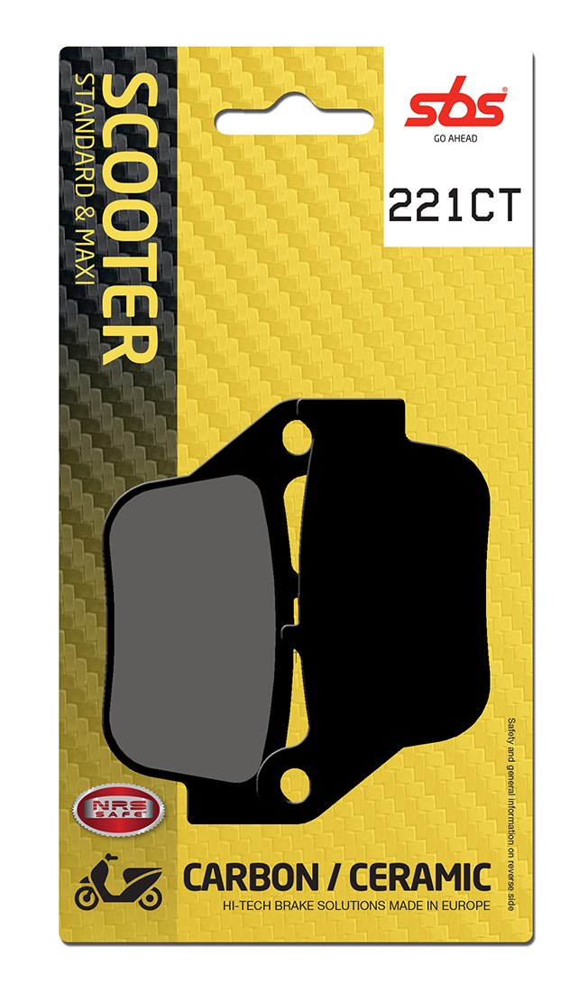 Plaquettes de frein Yamaha YP250 R X-Max Carbon Tech moto scooter - SBS 221CT