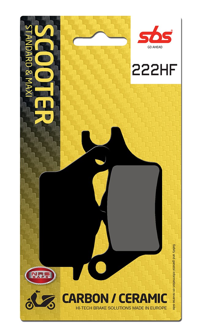 Plaquettes de frein Piaggio / Vespa 1 Electrique LBMCE0100 Street organique - SBS 222HF