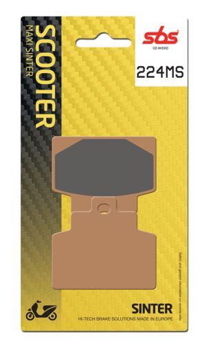 Plaquettes de frein Piaggio / Vespa MP3 300 HPE ABS ASR ZAPTA21 Maxi Scooter - Métal fritté - SBS 224MS