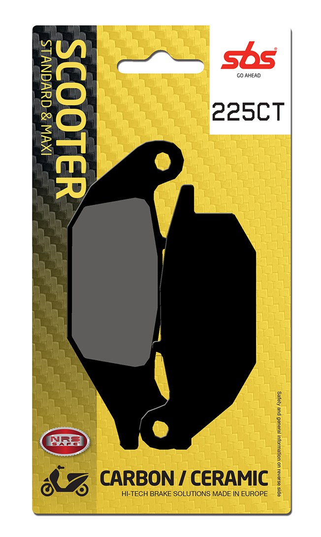 Plaquettes de frein MBK Tryptik 125 Carbon Tech moto scooter - SBS 225CT