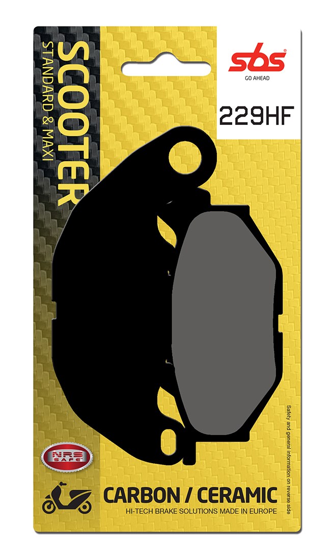 Plaquettes de frein MBK Evolis 300 CZD300A B742 Street organique - SBS 229 HF