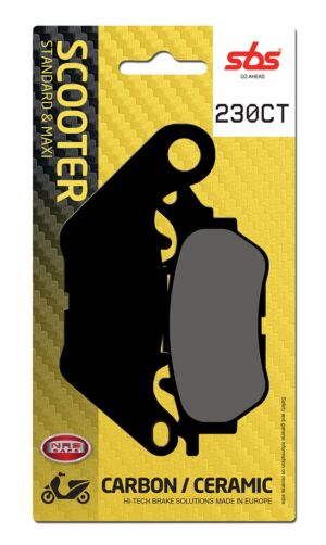 Plaquettes de frein MBK Evolis 300 CZD300A B742 Carbon Tech moto scooter - SBS 230CT
