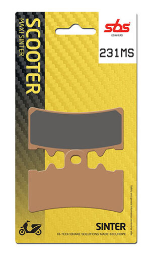 Plaquettes de frein BMW C400 GT Maxi Scooter - Métal fritté - SBS 231MS