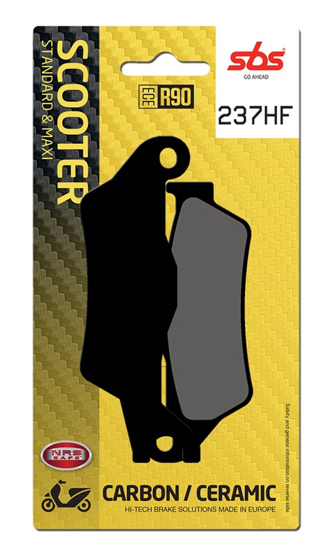 Plaquettes de frein Aprilia SXR50 Street organique - SBS 237HF