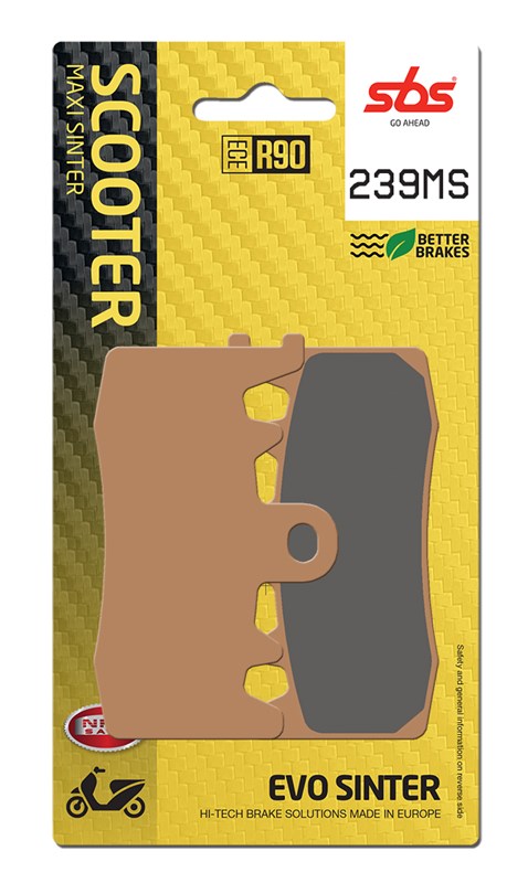 Plaquettes de frein Kymco AK 550 SAA1 Maxi Scooter - Métal fritté - SBS 239 (MS)