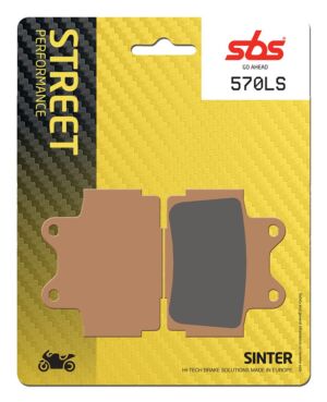 Plaquettes de frein Yamaha FZR400 1WG Street Sinter - Métal fritté arrière - SBS 570 (LS)