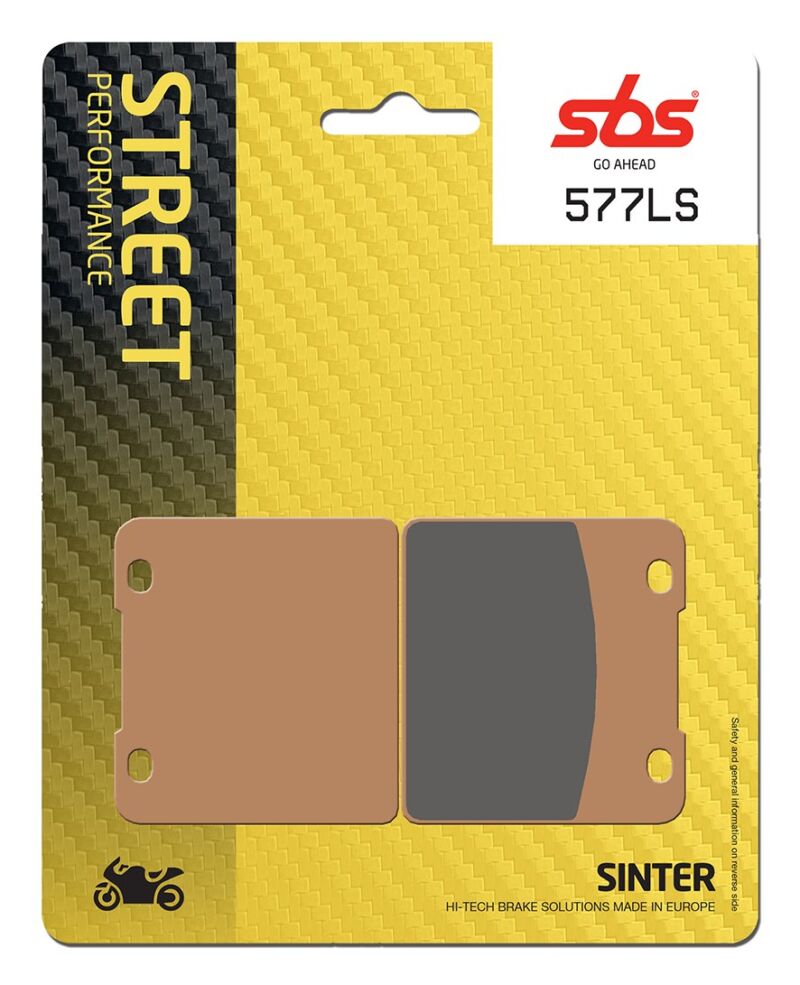 Plaquettes de frein Suzuki GSX1100 EF E GV71B Street Sinter - Métal fritté arrière - SBS 577 (LS)