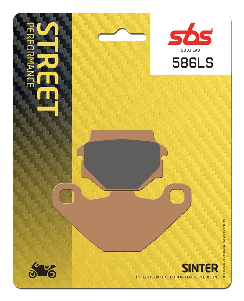 Plaquettes de frein Aprilia ETX350 Tuareg Wind Street Sinter - Métal fritté arrière - SBS 586 (LS)