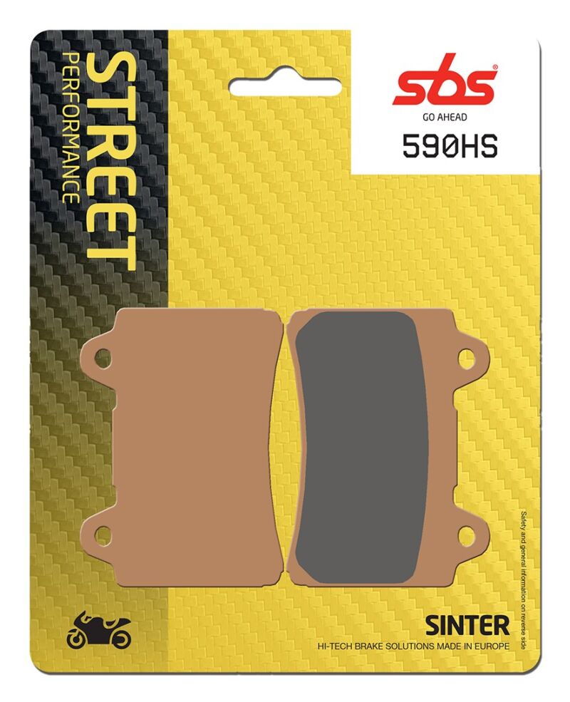 Plaquettes de frein Yamaha FZ750 2KK Street Sinter - Métal fritté avant - SBS 590 (HS)