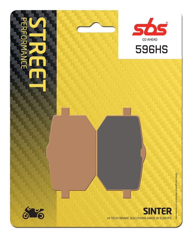 Plaquettes de frein Yamaha XT600 Z Ténéré 3AJ Street Sinter - Métal fritté avant - SBS 596(HS)
