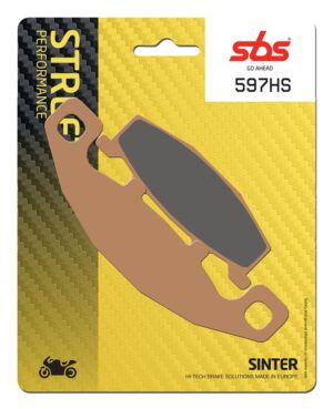 Plaquettes de frein Hyosung GT250 Naked GT Street Sinter - Métal fritté avant - SBS 597 (HS)